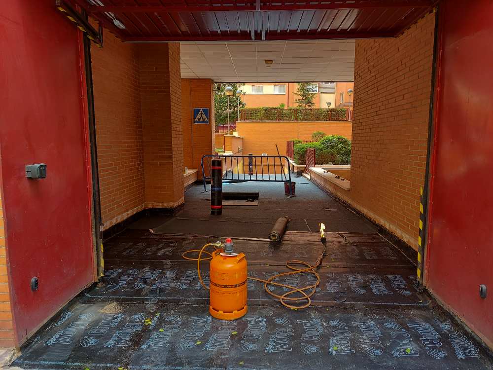 Impermeabilización de rampa de garaje en la comunidad de madrid
